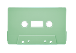 Mint Green Cassette Shell Tab Out